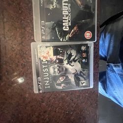 PS3 Super Slim 500 Gig W Call Of Duty And  Injustice Game  