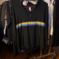 Rainbow, Long Sleeve Hoodie