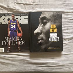 Kobe Bryant Mamba Mentality Book & Special Kobe Slam magazine 