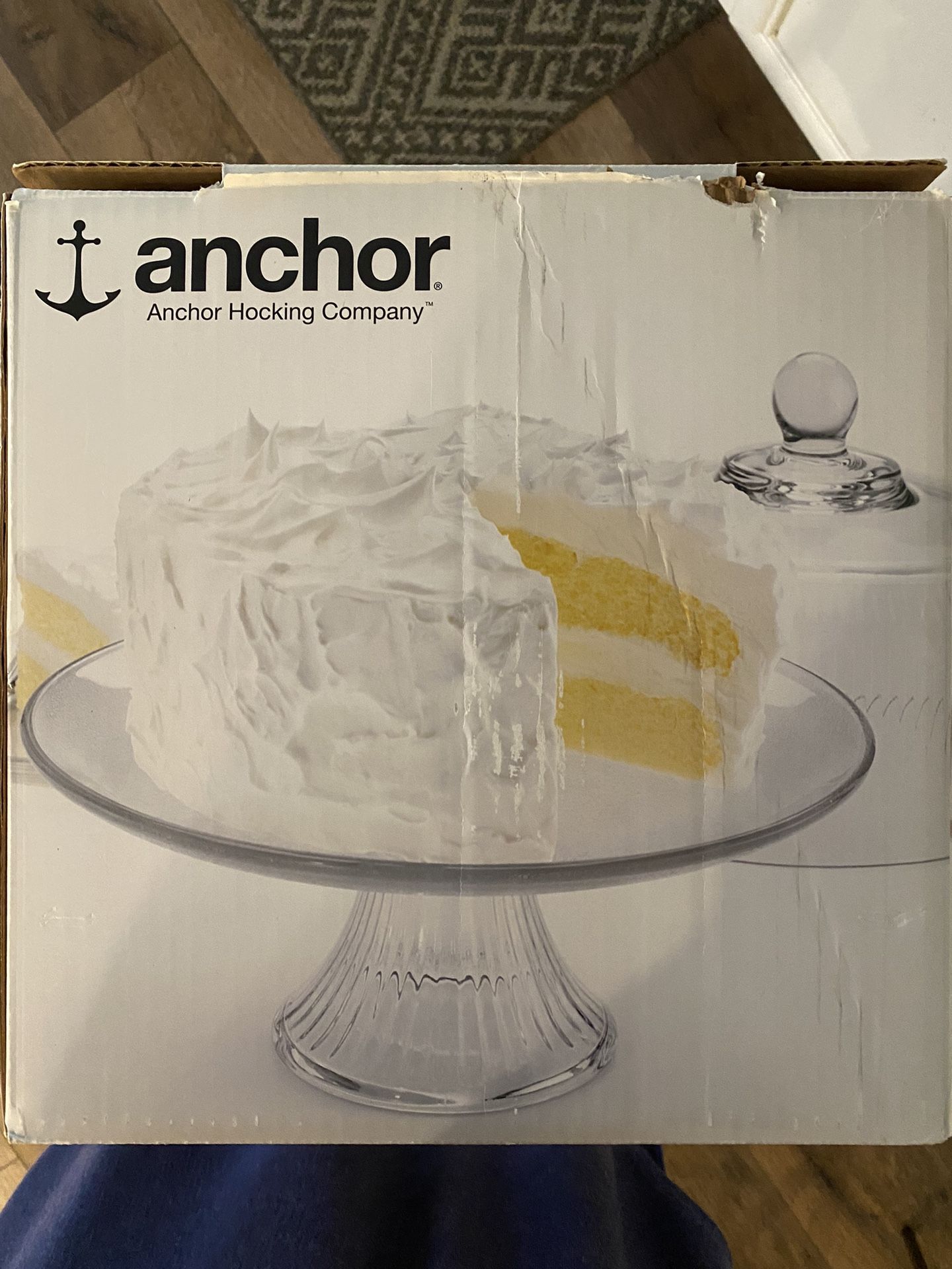 Glass Cake Dish Or Punch Bowl