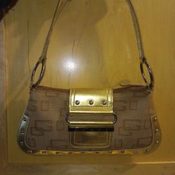 Guess Gold Studded shoulder bag 