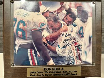 DON SHULA 300th Career Win Celebration - Sept 22, 1991 Ranks 2nd In Career Victories As NFL Coach