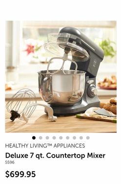 Princess house Healthy Living Deluxe 7 Qt. Countertop Stand Mixer
