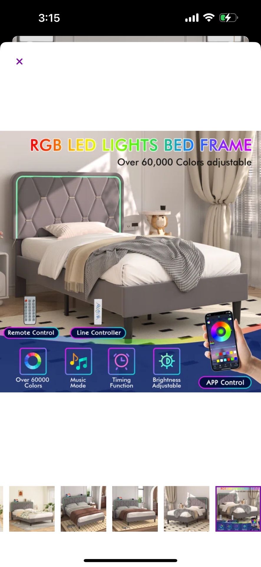 Twin Bed Frame With Light