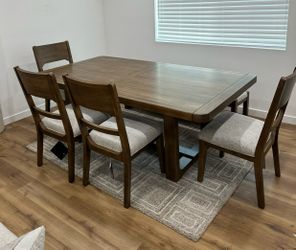 Cabalynn Dining Table and 4 Chairs and Cabalynn 63" Dining Bench