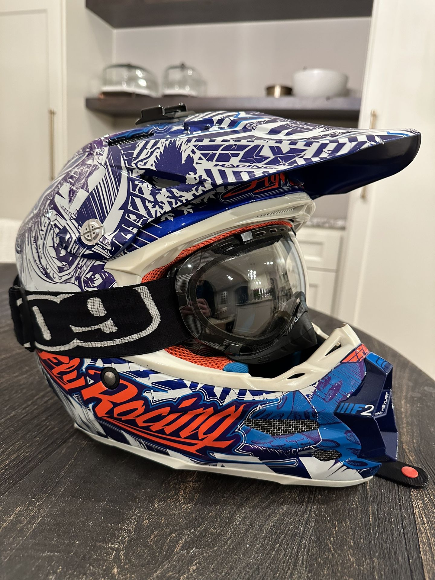 Snowmobiling Helmet And Goggles With Extra Lens’s 
