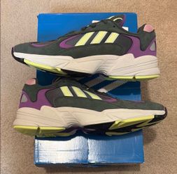 New w/box Adidas Yung-1, Gray/Purple, Men’s 9, BD7655