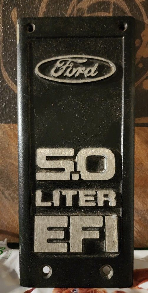 Ford Mustang 5.0 Engine Emblem