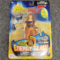Vintage Dragon Ball Z SS3 Goku Energy Glow Irwin Toy Action Figure
