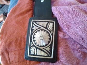 Narco style Black Belt 925. Silver