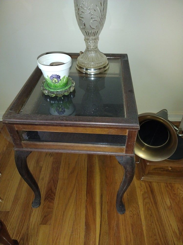 Cherry Display End Tables