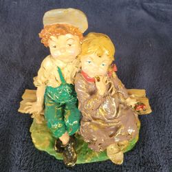 Vintage Boy And Girl Figurine