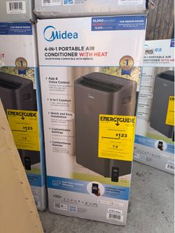Portable air conditioner with heater duo new 10000bth
