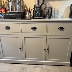 Buffet table with cabinets