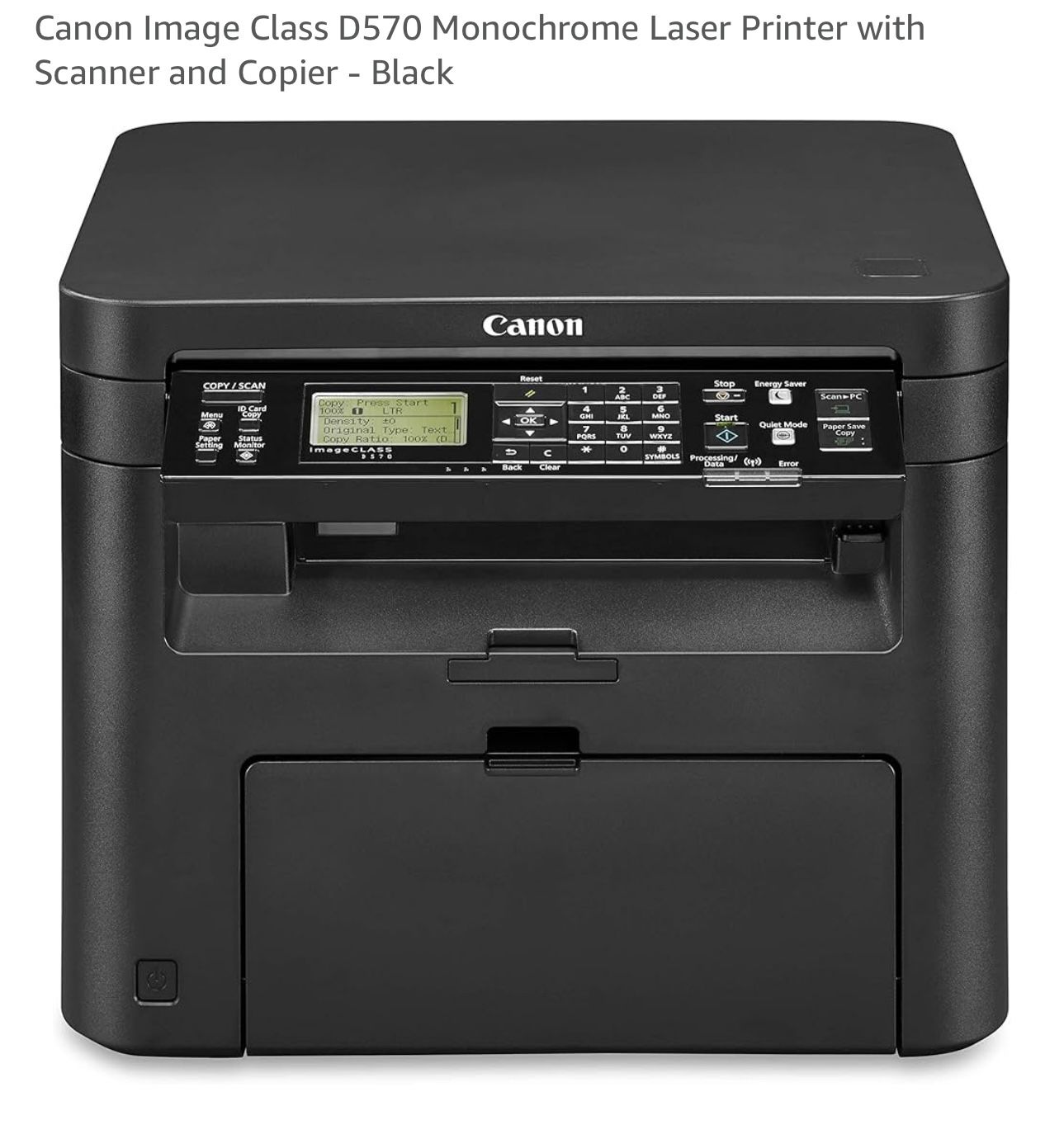 Canon Image Class D570 Monochrome Laser Printer with Scanner