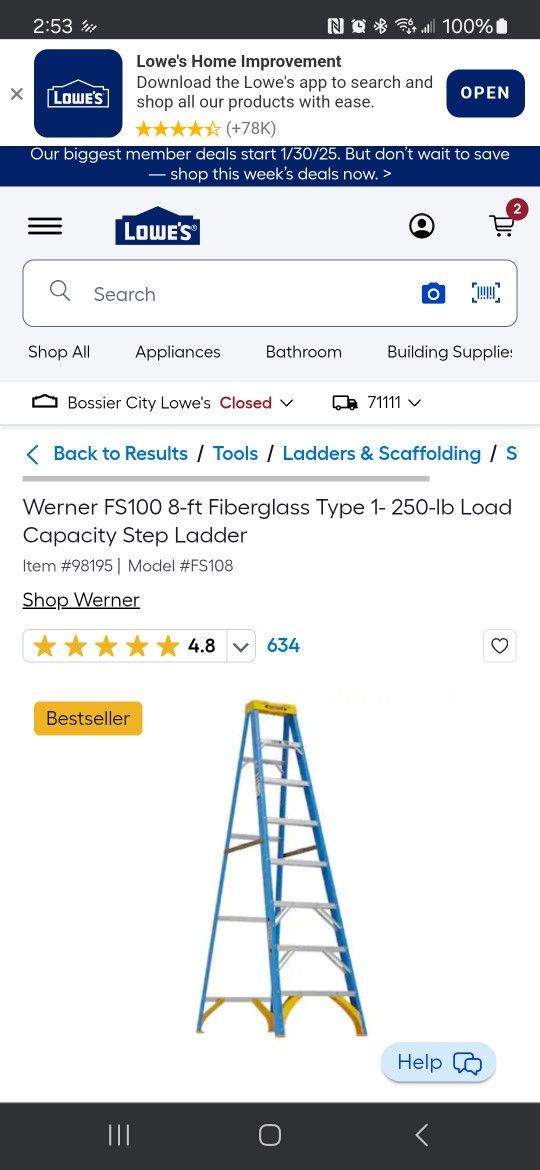 Werner 8ft Ladder