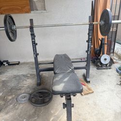 Weight Set And Bench 