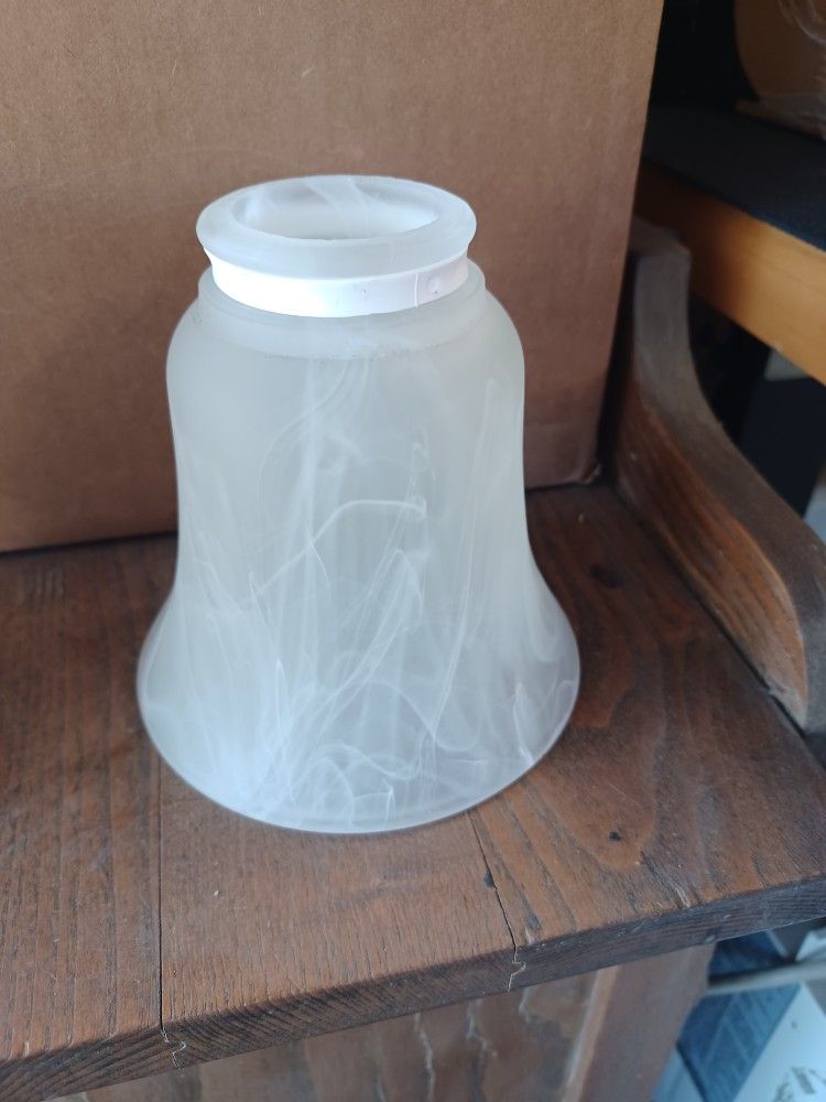 frost swirl- bell ceiling fan light covers