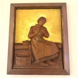 Anri Relief Art Mural Black Forest Wood 12"