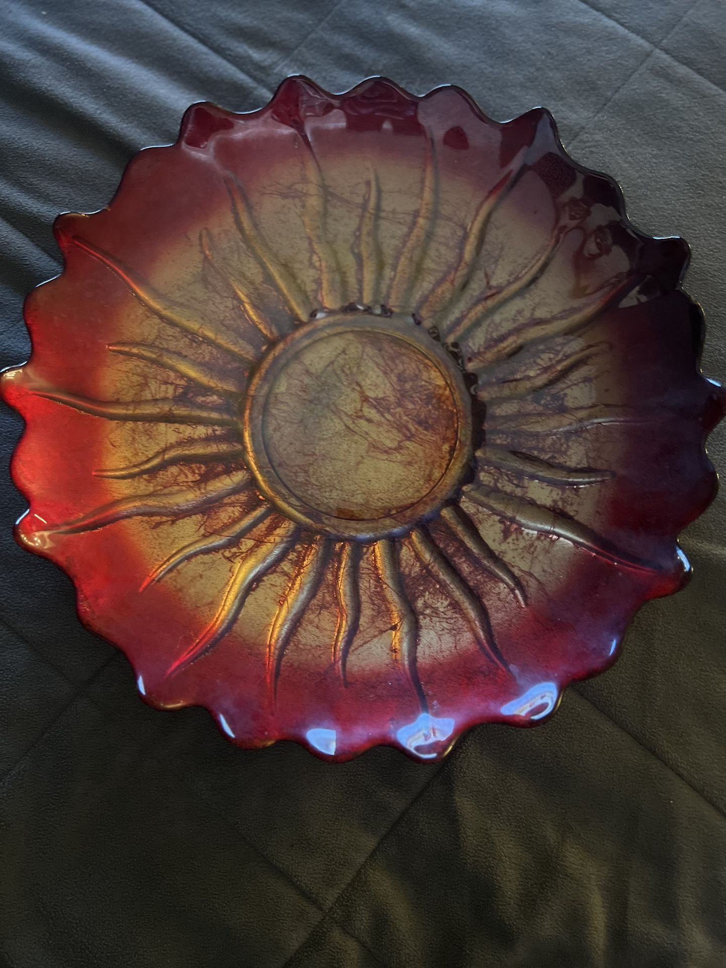 Decorated Ceramic Plate 