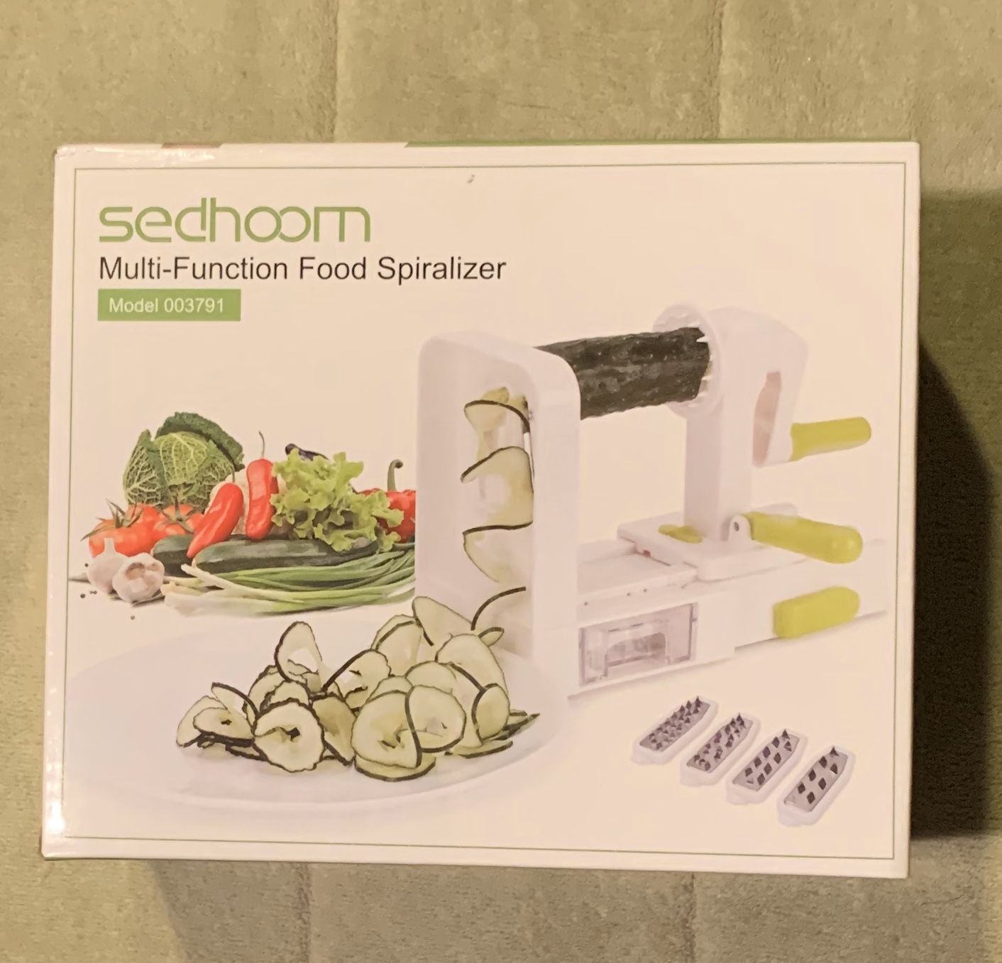 4 Blade Spiralizer, Strongest-and-Heaviest Duty Vegetable Spiral Slicer