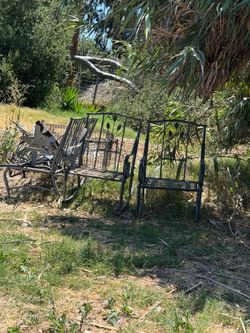 Free… Patio Rocking Chairs and Bench