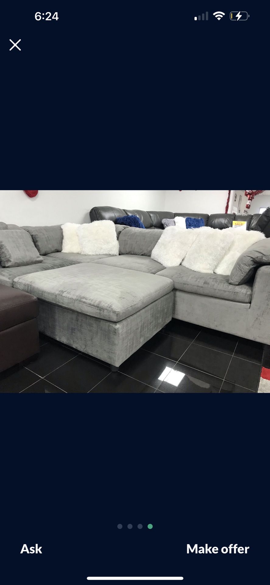 GORGEOUS LIMA SECTIONAL SOFA!$899!*SAME DAY DELIVERY*NO CREDIT NEEDED*HUGE SALE*EASY FINANCING*