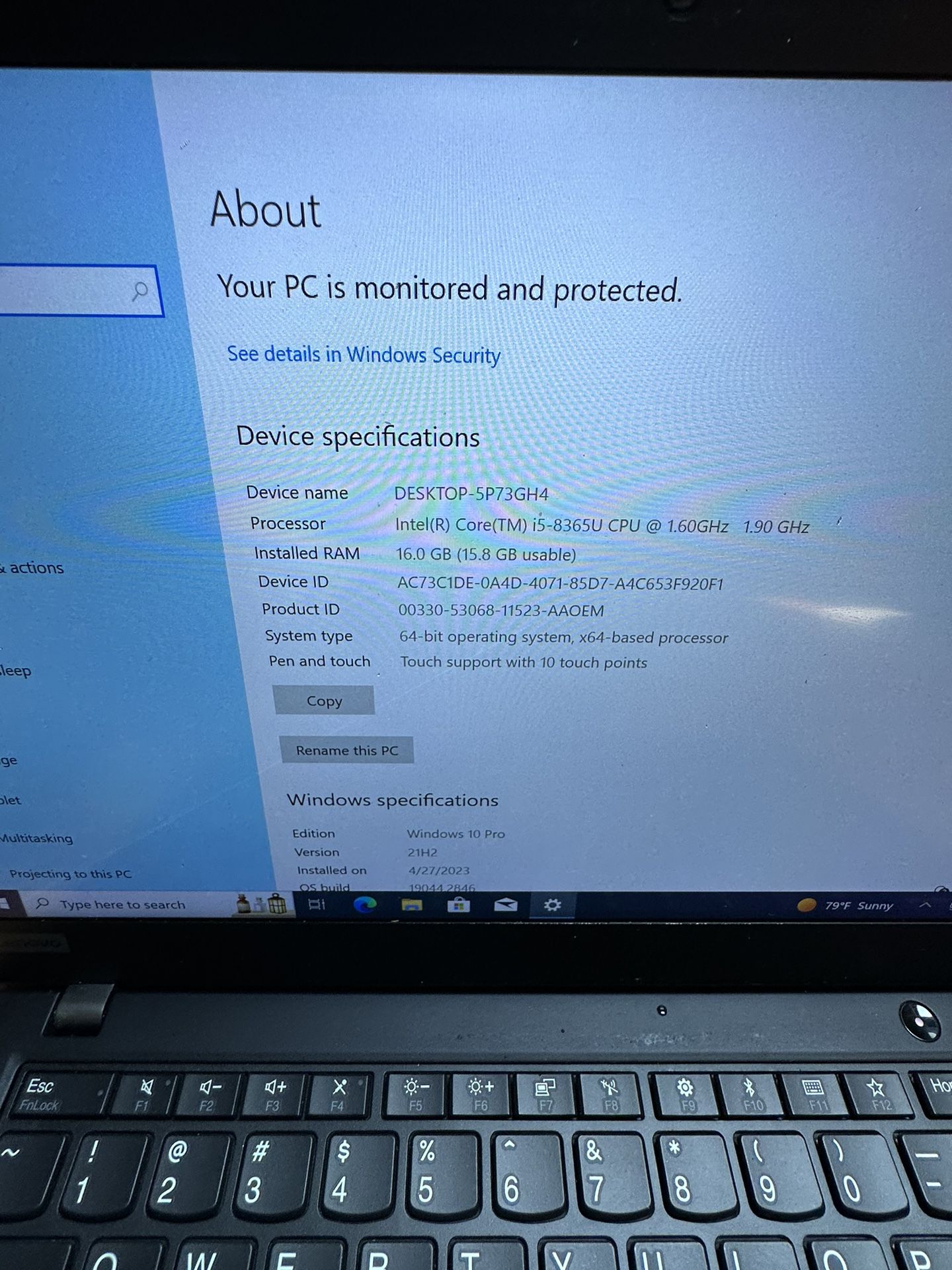 Lenovo X390 Windows 10 Laptop - Intel Core i5, 16gb, 500gb Ssd Touchscreen