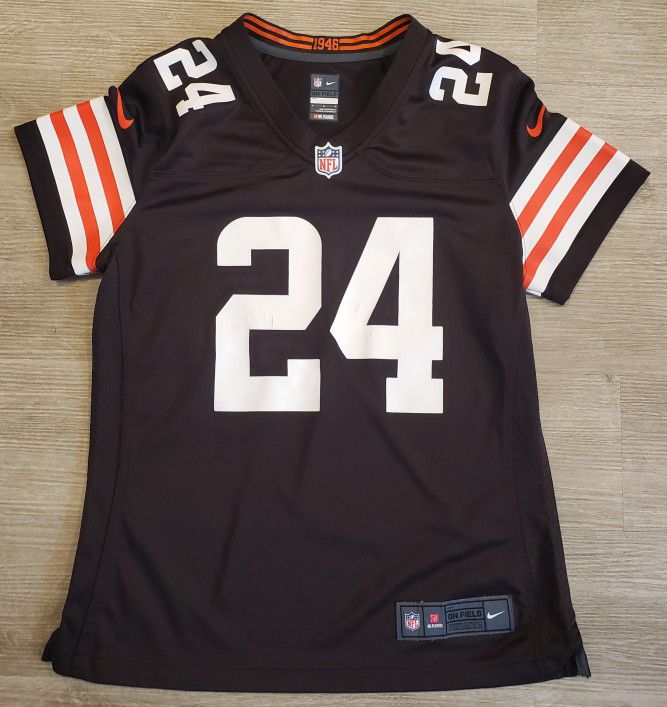 Clevland Browns Official NFL Youth Med Chubb Stitched Jersey 