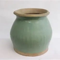 Chinese antique green glazed earthenware jar
