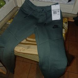 Nike Tech Joggers Kids Xs Greenish Grey