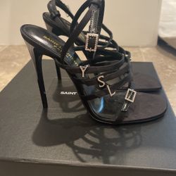 NEW Saint Laurent Jerry Sandal Heel Size 35 