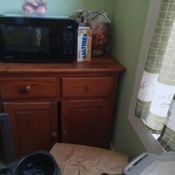 Free China Cabinet and Small Wooden cabinet