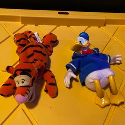 Disney Donald Duck and Tiger plush $5 each or $8 for both 