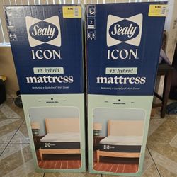 SEALY ICON 12" HYBRID MATTRESS SIZE KING FIRM PRICES 