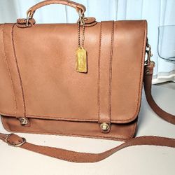 Vintage Leather COACH Travel Bag/ Briefcase