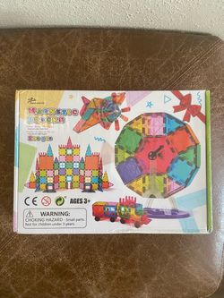 jasonwell 100pcs magnetic tiles building blocks set (new unopened )