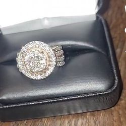 Rose Gold 14K Half Karat Diamond Ring