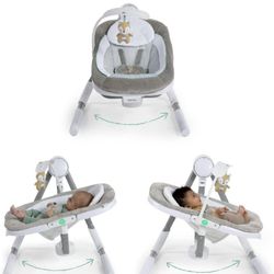 Ingenuity Anyway Sway 5-Speed Multi-Direction Portable Baby Swing with Vibrations - Ray, 0-9 Months