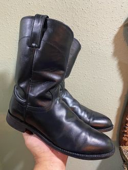 Justin Boots Mens 3133 Jackson Black Roper Boot Sizes 8.5