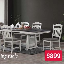 7 Pc Dining Table 