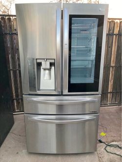 Lg counter depth stainless steel refrigerator