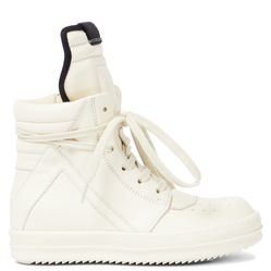 Rick Owens Kids Geobasket leather high-top sneakers