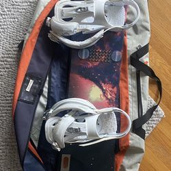 Burton Snowboard, Boots And Bag