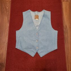 Three River's Authentic Denim Vest XLarge New