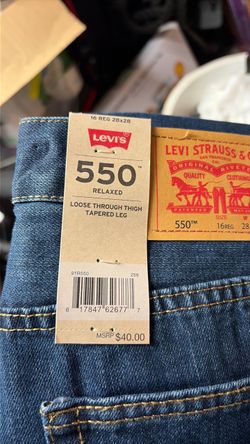 Levi's 550 Relaxed Tapered Jeans Size 16 Reg 28x28