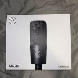 Audio Technica AT4040 Cardioid Condenser Side-Address Microphone- Comes with 2 Filters & Cord