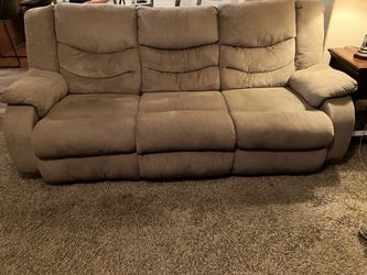 Sofa with  end 2 recliners