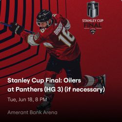 Stanley Cup Finals: Oilers Vs Panthers Game 5 PARKING ONLY
