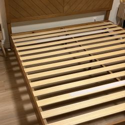 King Solid Wood Bed Frame